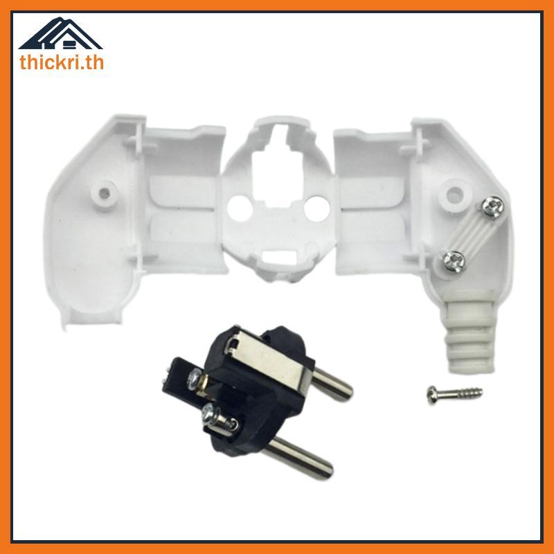 TT EU AC Power Adapter Soet 16A 250V สายเชื่อมต่อปลั๊กไฟฟ้าสีขาว Bla ชาย Converter Adaptor ปลั๊กที่ถ