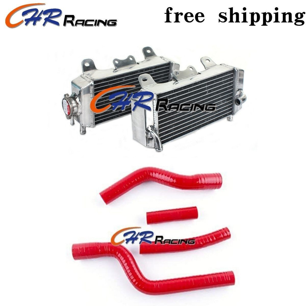 สําหรับ YAMAHA YZF250 YZ250F YZF 250 2007 2008 2009 07 08 09 หม้อน้ําอลูมิเนียมและสายยาง