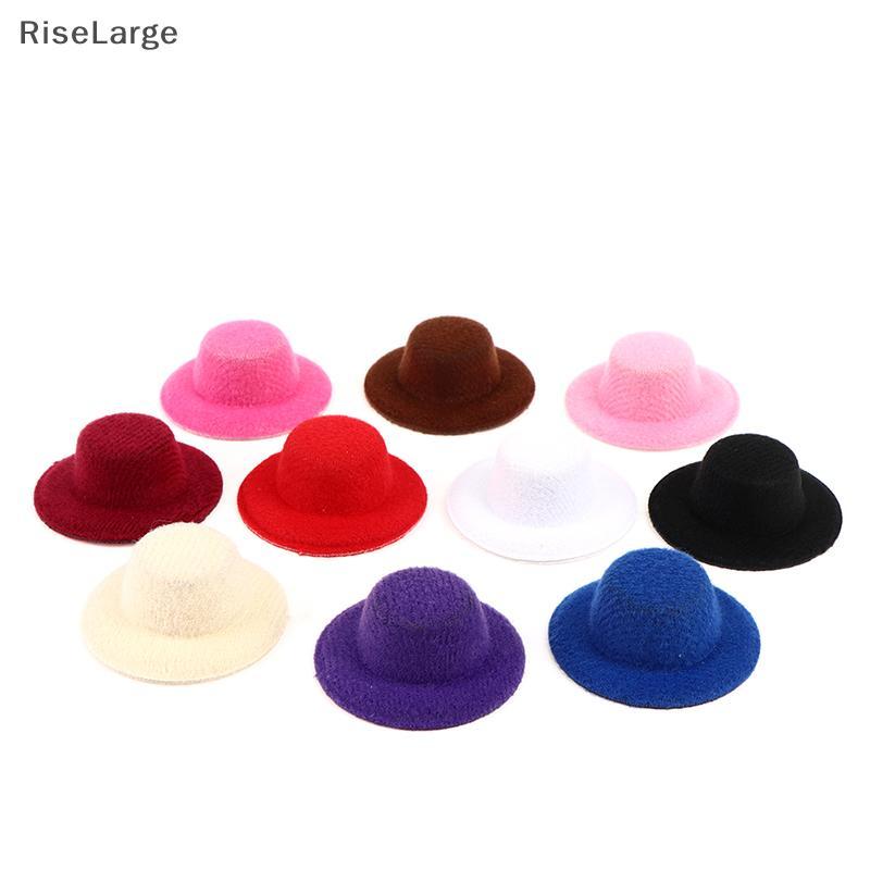 [RiseLarge] 5 ชิ้น 1:12 Dollhouse Miniature Hat Mini Dolls Hat Dolls House Accessories ใหม่