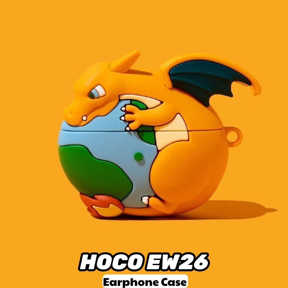 ส่วนลดสําหรับ HOCO EW26 Case Casing Soft Silicone Cute Cartoons Charizard Headphone Case Cover