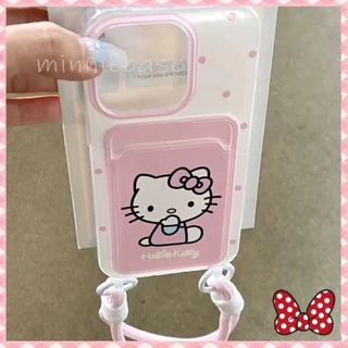 👏MINNIE👏น่ารักโบว์สีชมพูแฟชั่นการ์ตูนดูเดิล เคสสำหรับIPhone 16 15 14 13 12 11 ProMax 7Plus 8 7 Plus X XR XS Max เคสไอโฟน