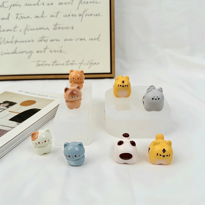 ลูกแมวจิ๋ว (ไร้ค่าธรรมเนียม) เครื่องประดับตกแต่งเค้กแม่พิมพ์ซิลิโคน