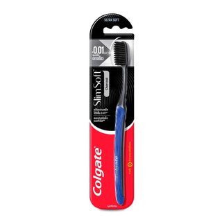 คอลเกต แปรงสีฟัน สลิมซอฟต์ ชาร์โคล รุ่นขนแปรงซูเปอร์ซอฟต์ COLGATE SlimSoft Charcoal Toothbrush SuperSoft