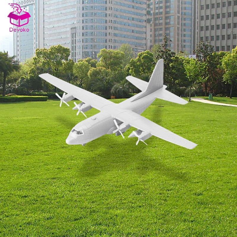 [chiwanji2mf] 1/144 Transport Plane Model ,Miniature Aircraft Toy Model C130 4D พร้อมขาตั้งของขวัญ