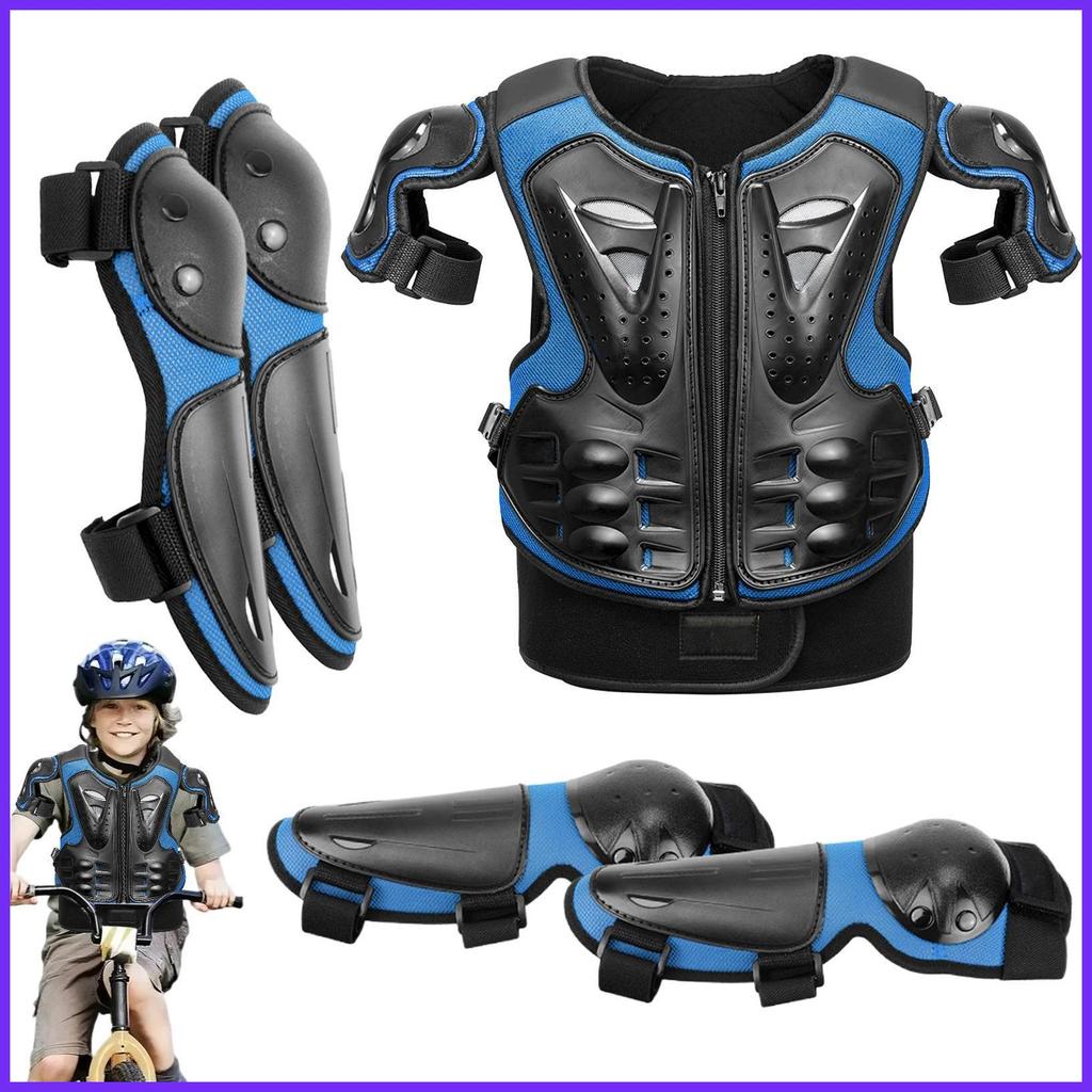 เยาวชน Motocross Gear Youth Chest Protector 5 ชิ้นเด็ก Dirtbike Gear Dirtbike อุปกรณ์เสริม Dirt Bike