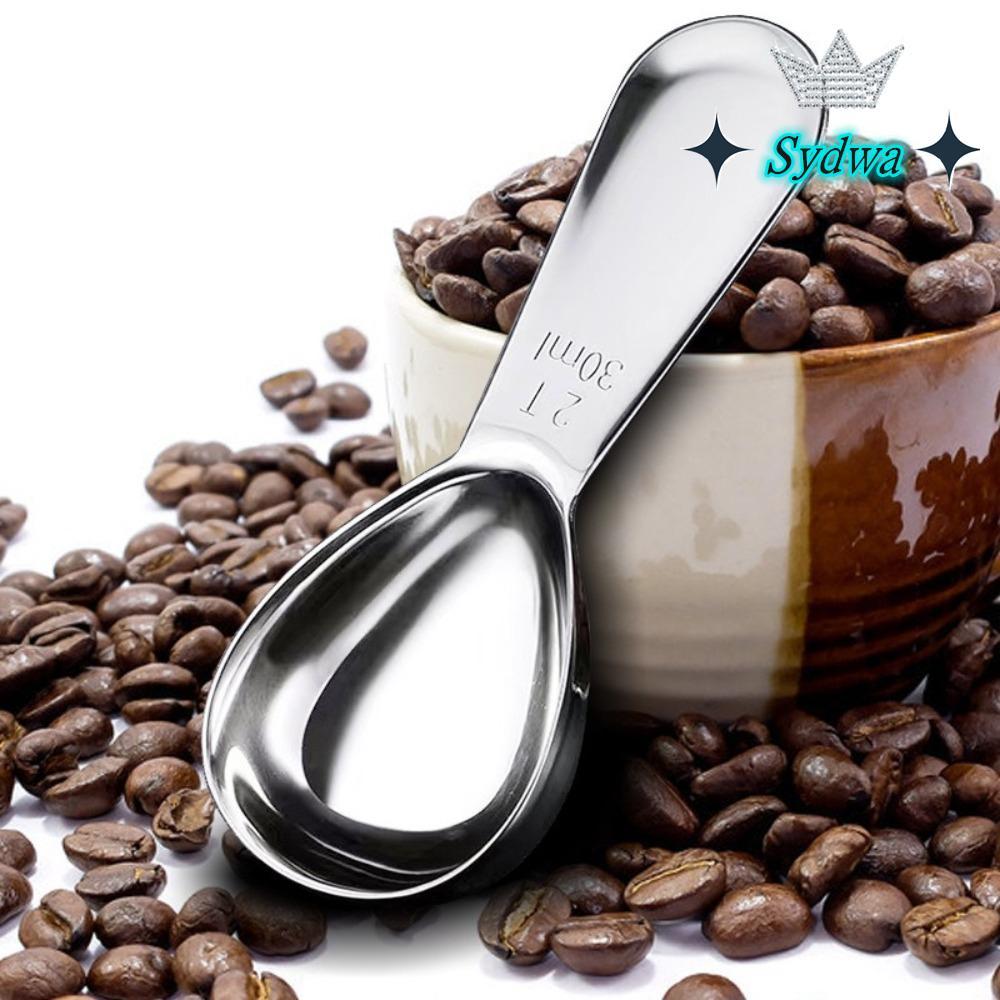 SYDWA ที่ตักกาแฟ, 1 Tbsp หรือ 2 Tbsp 15/30ml Coffee Bean ช้อนตวง, สแตนเลสทนทาน Ergonomic Tablespoon 