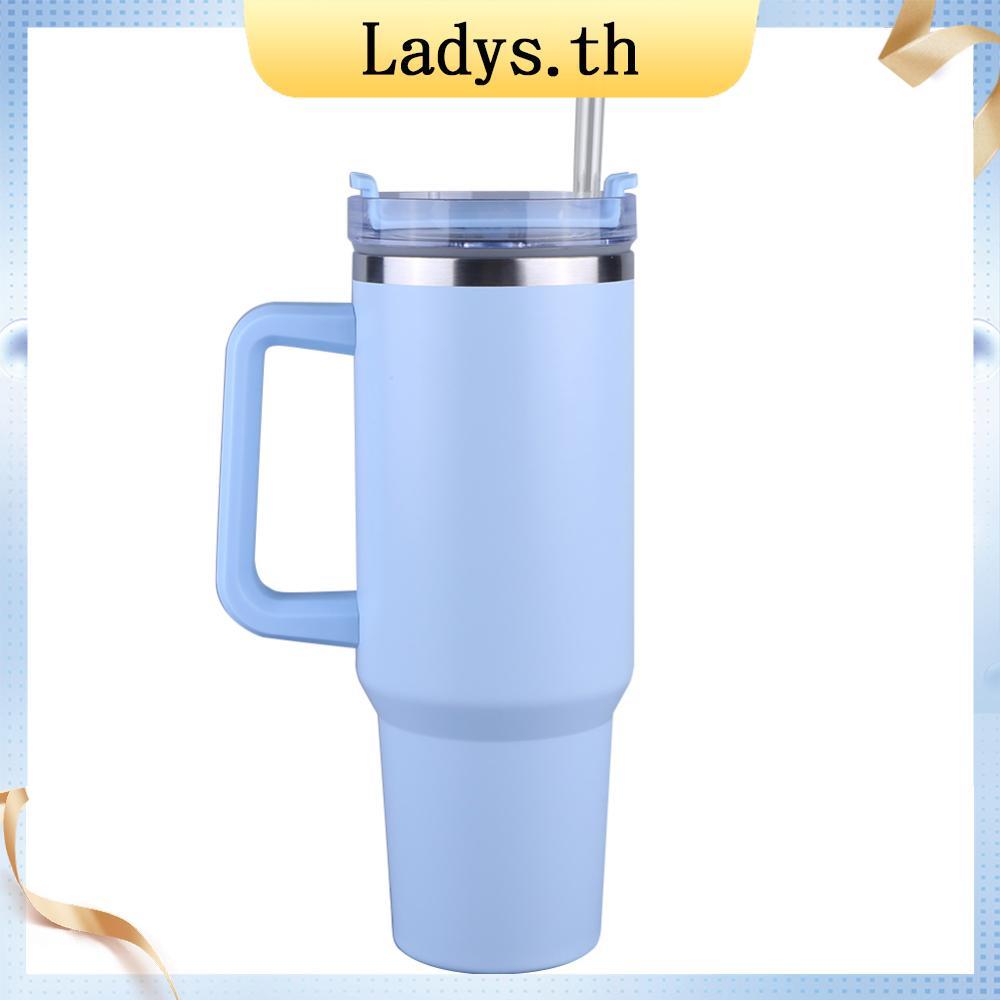 หลอดแบบใช้ซ้ําได้ 6 ชิ้นพร้อมแปรงทําความสะอาดหลอดยาวสําหรับ Stanley 20/30/40oz ถ้วย