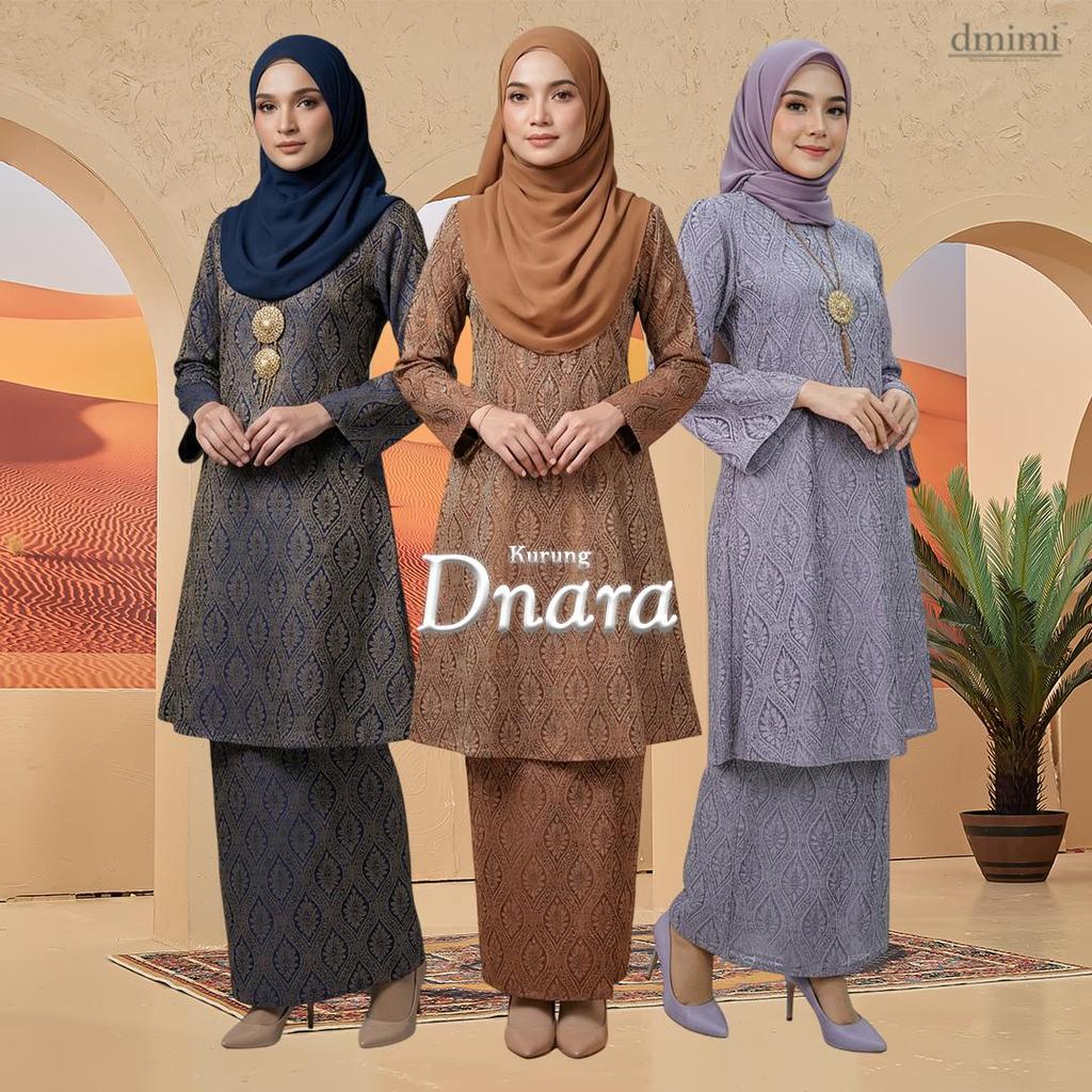 DMIMI Kurung Pahang DNARA พิมพ์ Pahang Labuh ผ้าไหมกํามะหยี่คุณภาพสูงขนาดเล็กถึงขนาดบวก