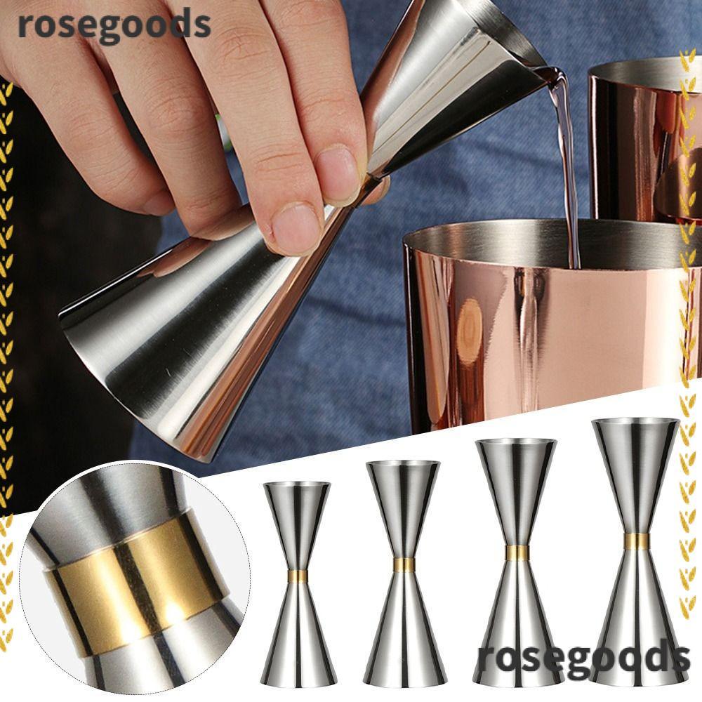 ROSEGOODS Double Didi Jigger, OZ/ML Shot Bar วัด Jigger, วัดภายในสแตนเลสญี่ปุ่น Jigger Home