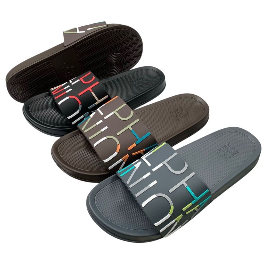 OS LUOFU รองเท้าแตะยางผู้ชาย ALPHA นําเข้าน้ําหนักเบา E6212-BRE26 3W (R1)