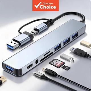 TYPE-C ฮับ USB C Docking Station 8-in-2 ฮับ USB 3.0 ความเร็ว…