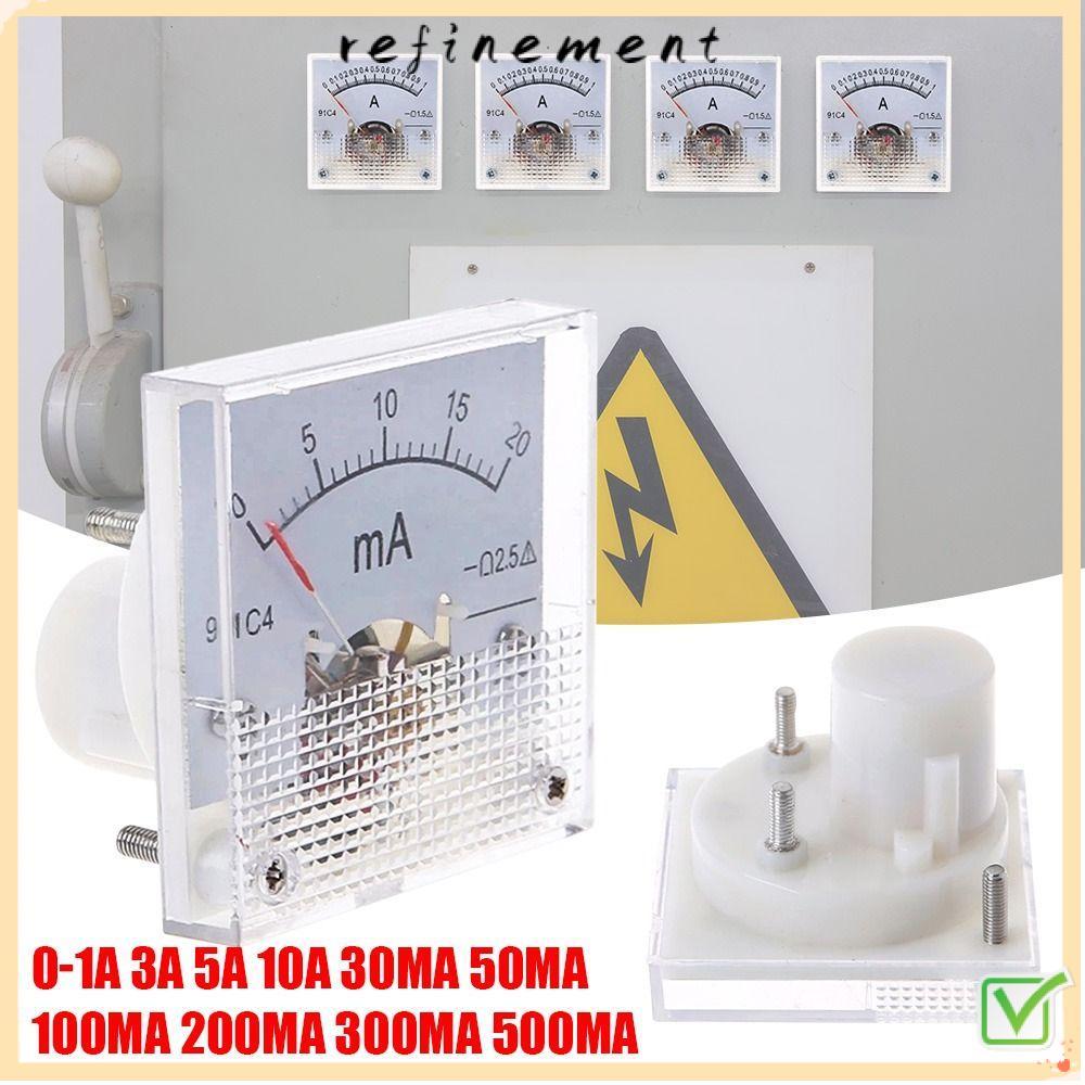 REFINEMENT DC Amp เมตร 91C4 ความแม่นยําสูง 0-1A 2A 3A 5A 10A 300mA 500mA แอมป์มิเตอร์