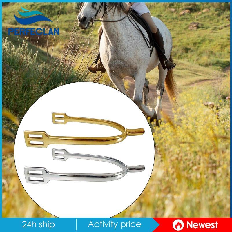 [Perfeclan] Horse Training Spurs สังกะสีอัลลอยด์รองเท้าเกียร์ขี่ม้าโลหะ Spurs สําหรับผู้ใหญ่เริ่มต้น