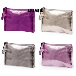 UUMIR  กระเป๋าสตางค์ หนัง PU ใบสั้น มีซิป กันน้ํา แบบพกพา สํ…
