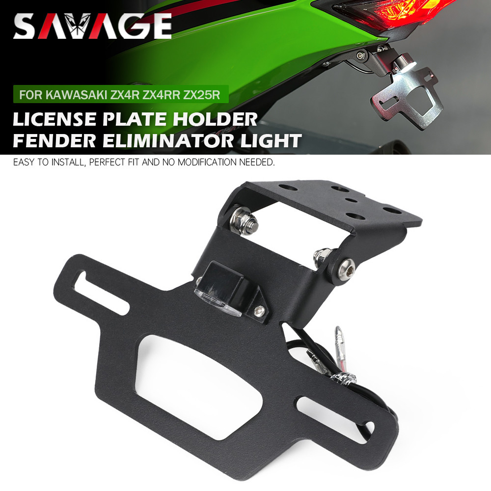 SA ZX-4R ZX-25R Rear License Plate Holder For KAWASAKI NINJA ZX4R ZX4RR ZX25RR MSAorcycle Tail Tidy 