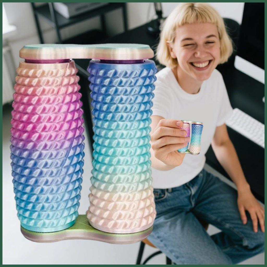 Fidget Roller Finger Roller Fidget 3D การพิมพ์ 360 องศาหมุน Tactile Companion ความแปลกใหม่สําหรับชาย