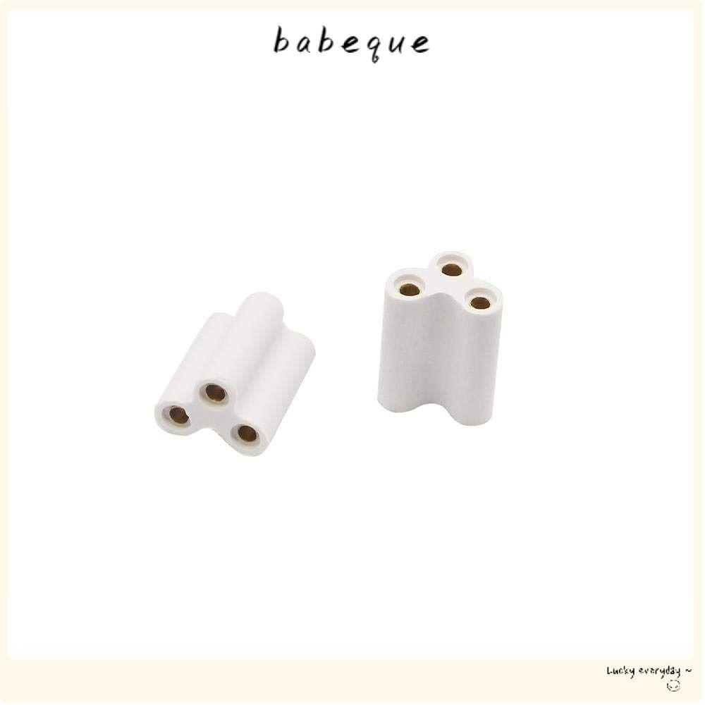 BABEQUE 100/50/30/20/10 ชิ้น 3 หลุม Hard Joint Connector, 20.5 มม.Plice T5 T8 Bracket Light Connecto