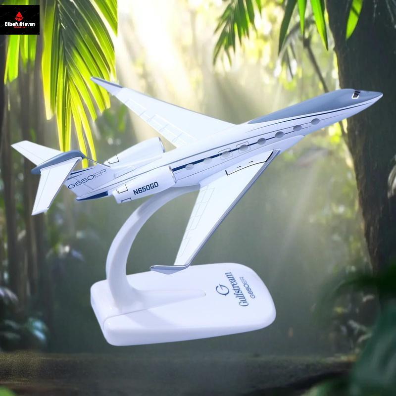 1PCS Gulfstream G650 เครื่องบิน Diecast 1/200 Scale เครื่องบินรุ่นเครื่องบิน G650ER เครื่องบินรุ่นเค