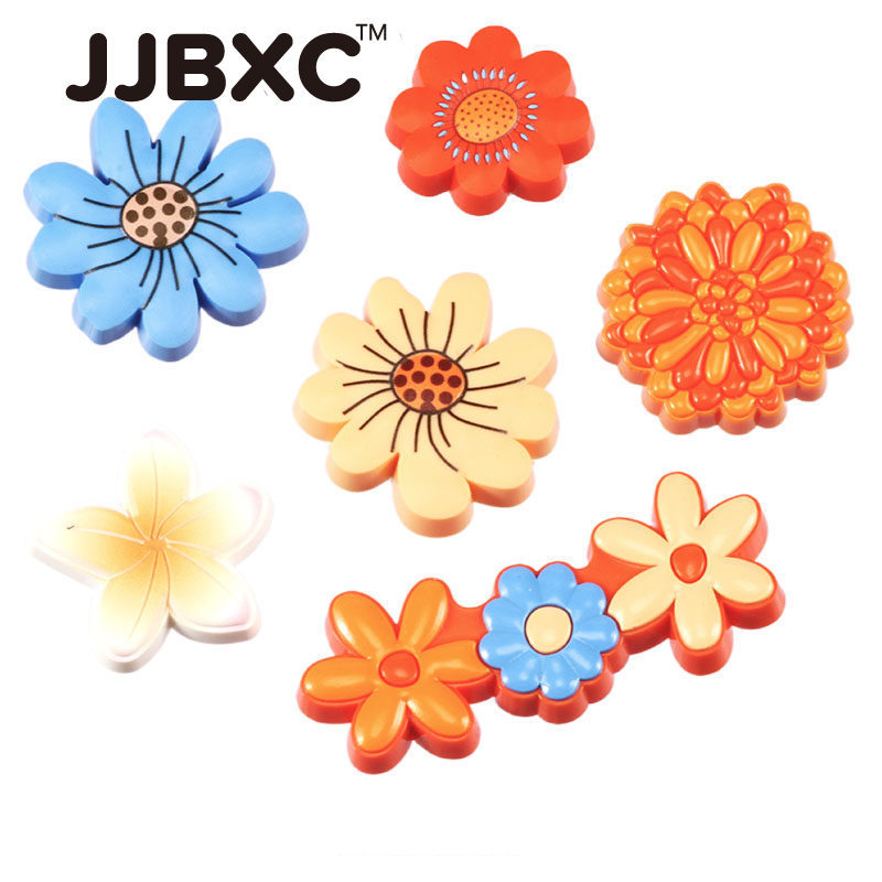 หัวเข็มขัดสำหรับรองเท้า ออกแบบเป็นลายการ์ตูนดอกไม้สีสันสดใส คุณภาพสูง