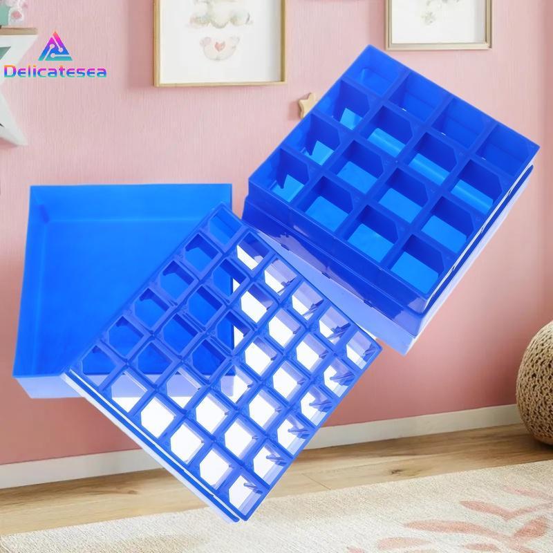 [Delicatesea] กล่องเก็บตู้แช่แข็งพลาสติกสําหรับ Tube Ra Microcentrifuge Test Tube Holder EP Tube Sto