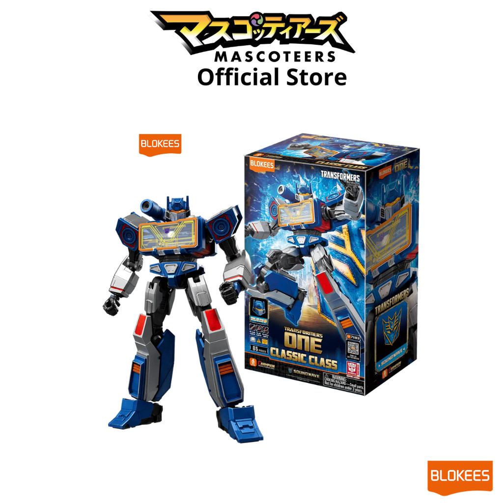 BLOKEES Blokees Figures - Transformers 71183 - Classic Class 17 - ONE - Soundwave (Model Kit-Luminous Eyes）
