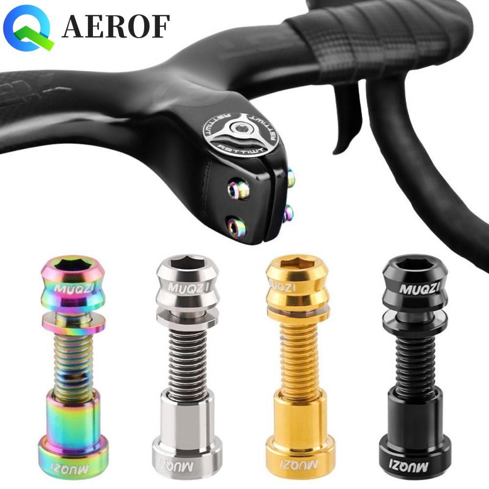 AEROF สกรูล๊อกแฮนด์บาร์จักรยาน M5 สำหรับสเต็ม ปรับได้หลายขนาด