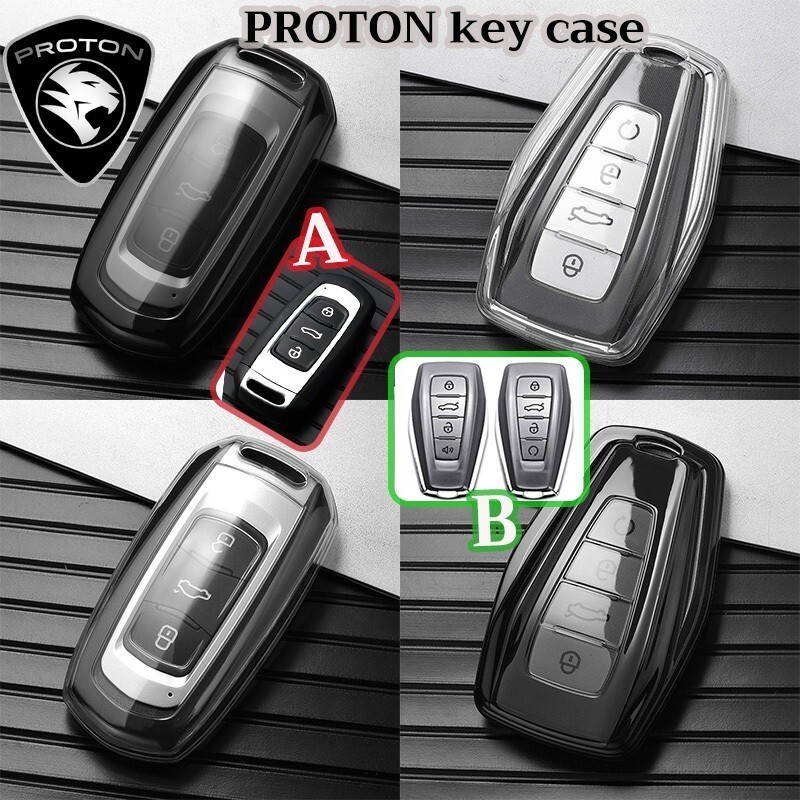 Proton เคสกุญแจรถสําหรับ proton X70 X50 X90 S90 S70 รถโปร่งใส Proton ฝาครอบกุญแจ
