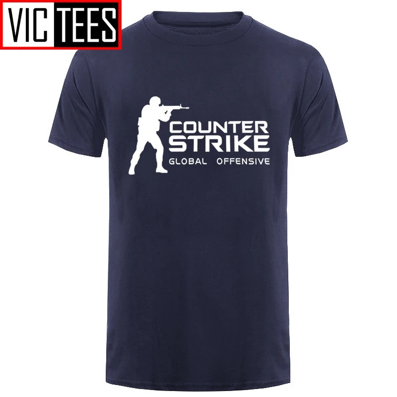 เสื้อยืดผู้ชายแบรนด์ CS GO เสื้อยืด Counter Strike Global Offensive CSGO เสื้อยืดลำลองทีมเกม เสื้อยื