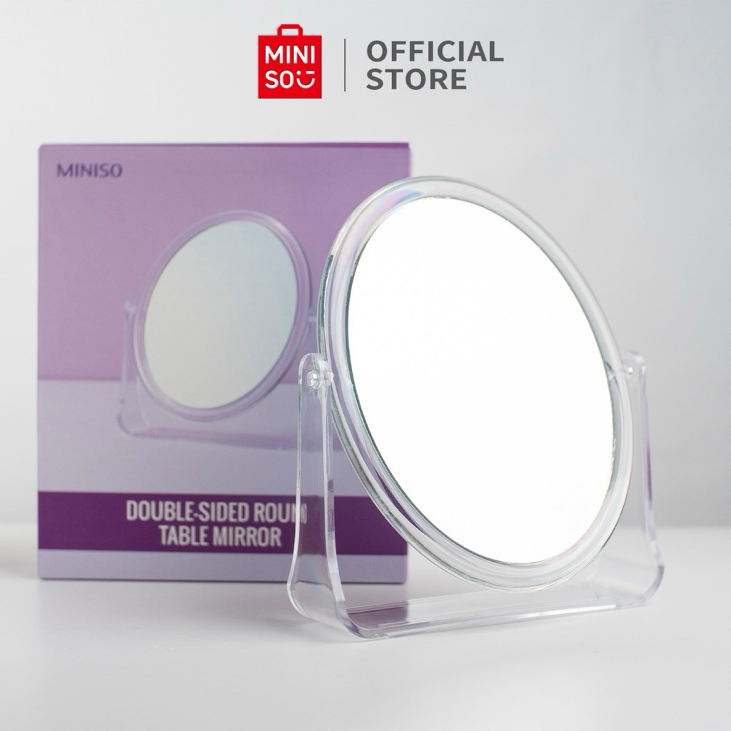 INSTANT DENPASAR MINISO Mirror Glass กระจกสองด้าน Miniso Round Mirror Square Mirror Standing Mirror
