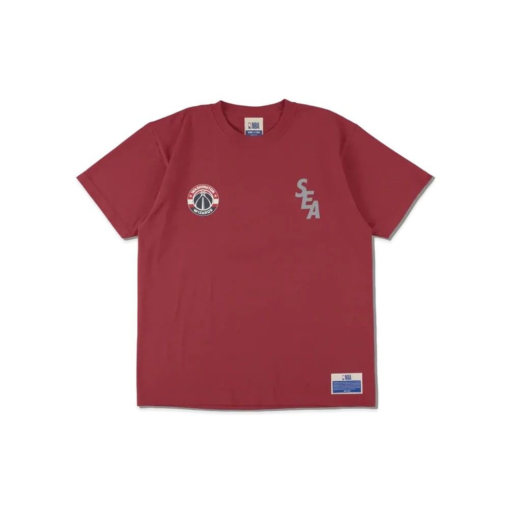 WIND AND SEA x NBA T-Shirts Japan Games 2022 Limited (Wizards) Red Unused