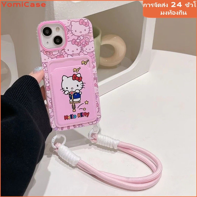 YOMIการ์ตูนน่ารักแฟชั่นหวานสวัสดีคิตตี้นุ่ม เคส iPhone 16 รูปที่ 4