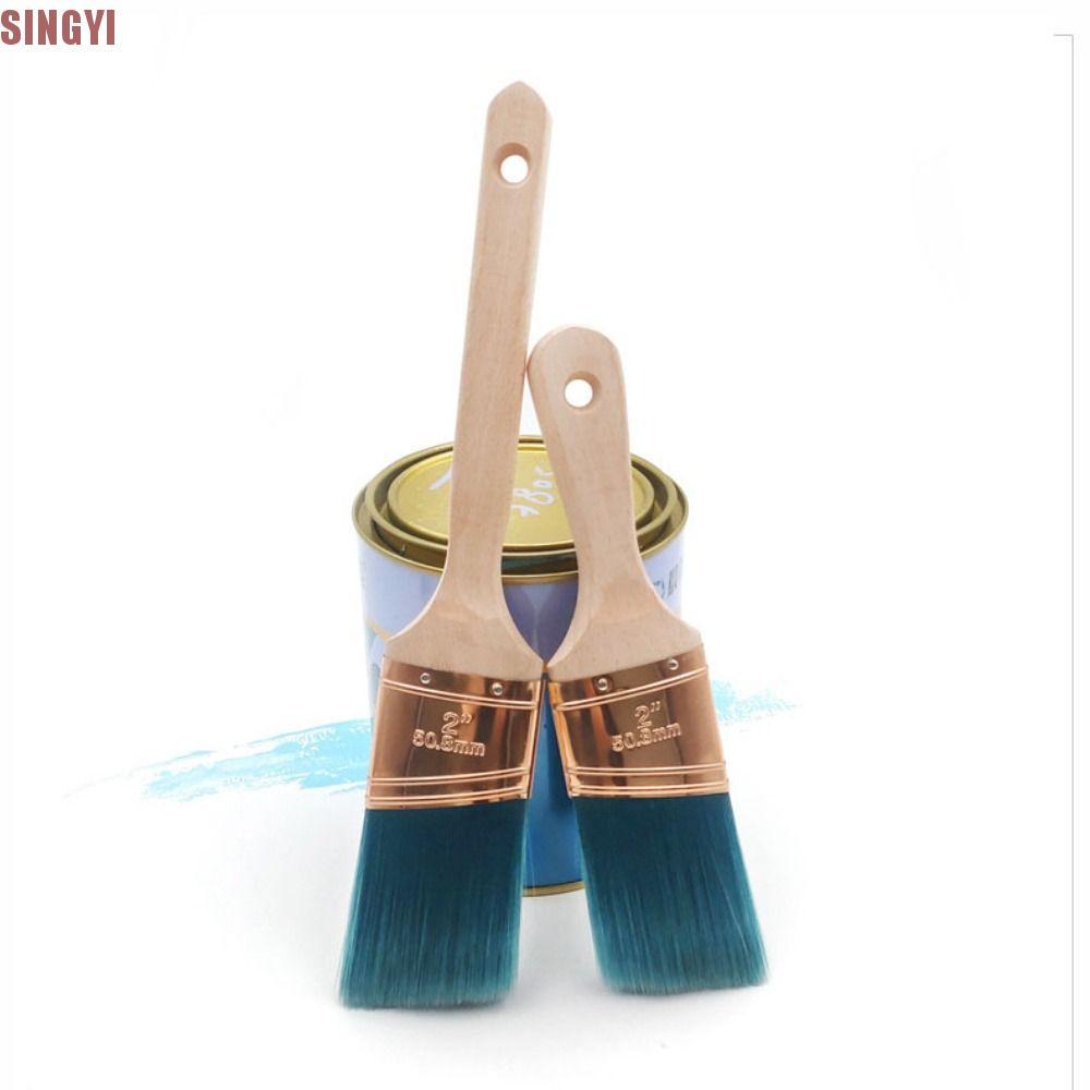 SINGYI แปรงขนอ่อน, ด้ามจับสบาย แปรงทาสี 2 นิ้ว, แอพพลิเคชั่นเครื่องแบบบริษัทเคมีไฟเบอร์ Fewer แปรงเค