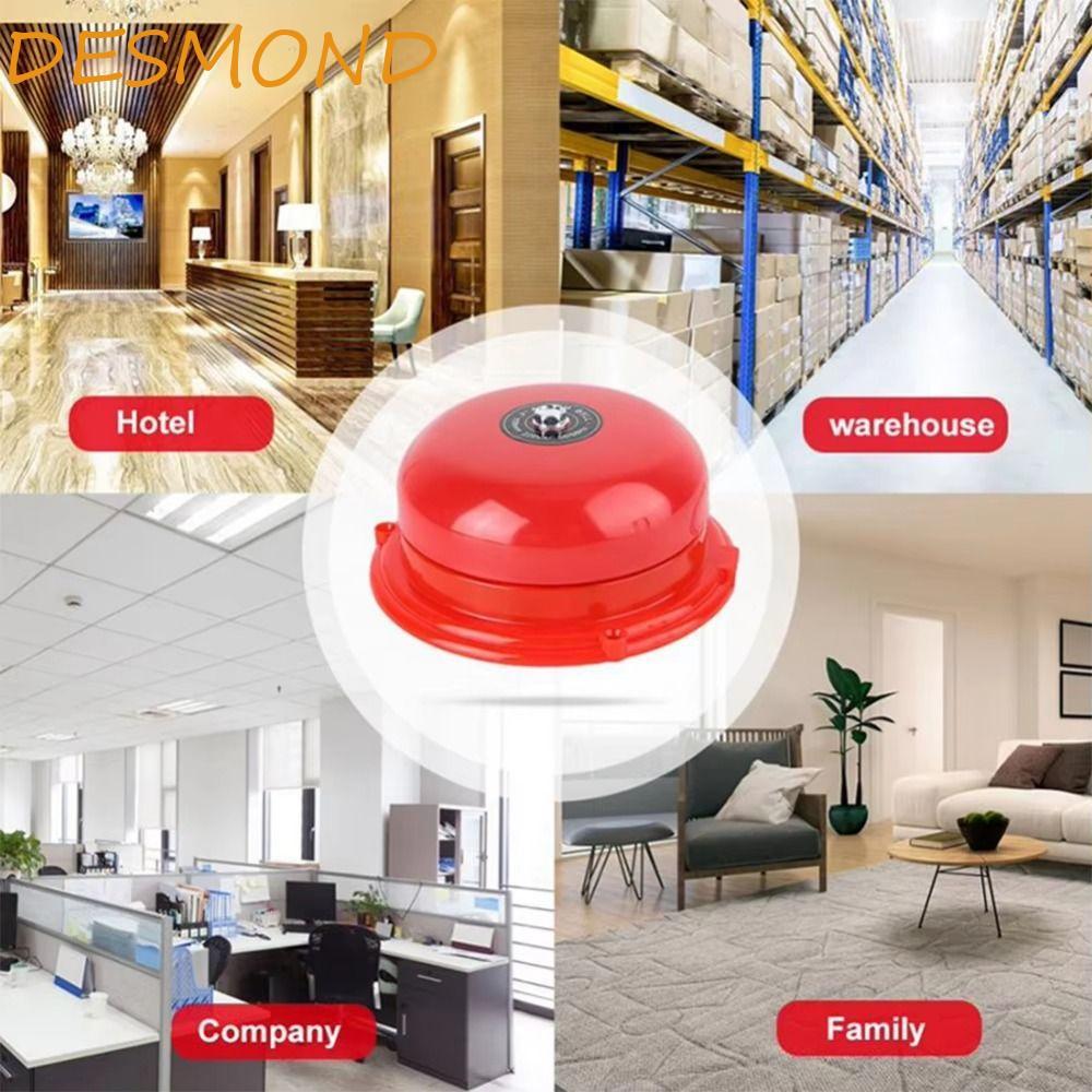 DESMOND Point Fire Alarm, โลหะ AC 220V ภายใน Strike Alarm Bell, ติดตั้งง่ายกระดิ่งไฟฟ้าภายใน Strike 