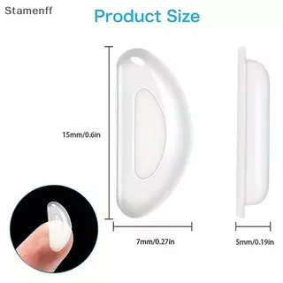 แว่นตาAnti-Slip พร้อมแผ่นรองจมูกซิลิโคนนุ่ม สำหรับกรอบพลาสติกและแว่นตากันแดด (สีดำ/ขาว)