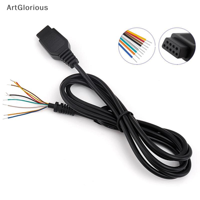 Art สําหรับ Genesis 2 MD 2 ควบคุมสําหรับ Mega Drive 2 Gamepad Controller ขยายสายไฟ 9Pin เกมคอนโซลสาย