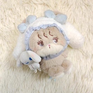 น่ารัก Sanrio X Cat Series Plushine ของเล่น Hello Kitty Cinnamoroll Kuromi ตุ๊กตาพวงกุญแจกระเป๋าจี้เด็กของขวัญ