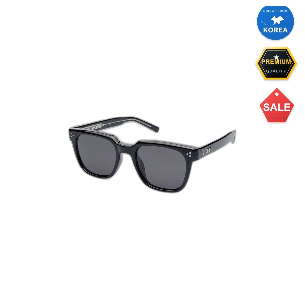 แว่นกันแดดสไตล์เกาหลี จาก Studio Seoul ทำจากอะซิเตทสีดำเงา