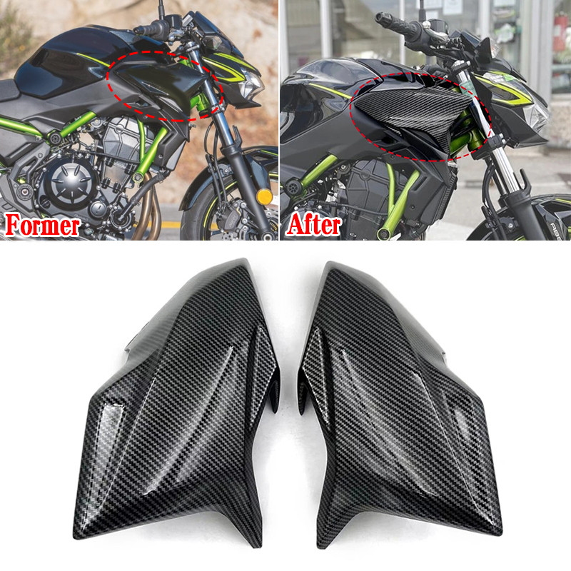 HZ ฝาครอบด้านข้างสำหรับ Kawasaki Z 650 2020-2022 2023ฝาครอบแฟริ่งฝาครอบแก๊สแผงด้านหน้า Z650อุปกรณ์เส