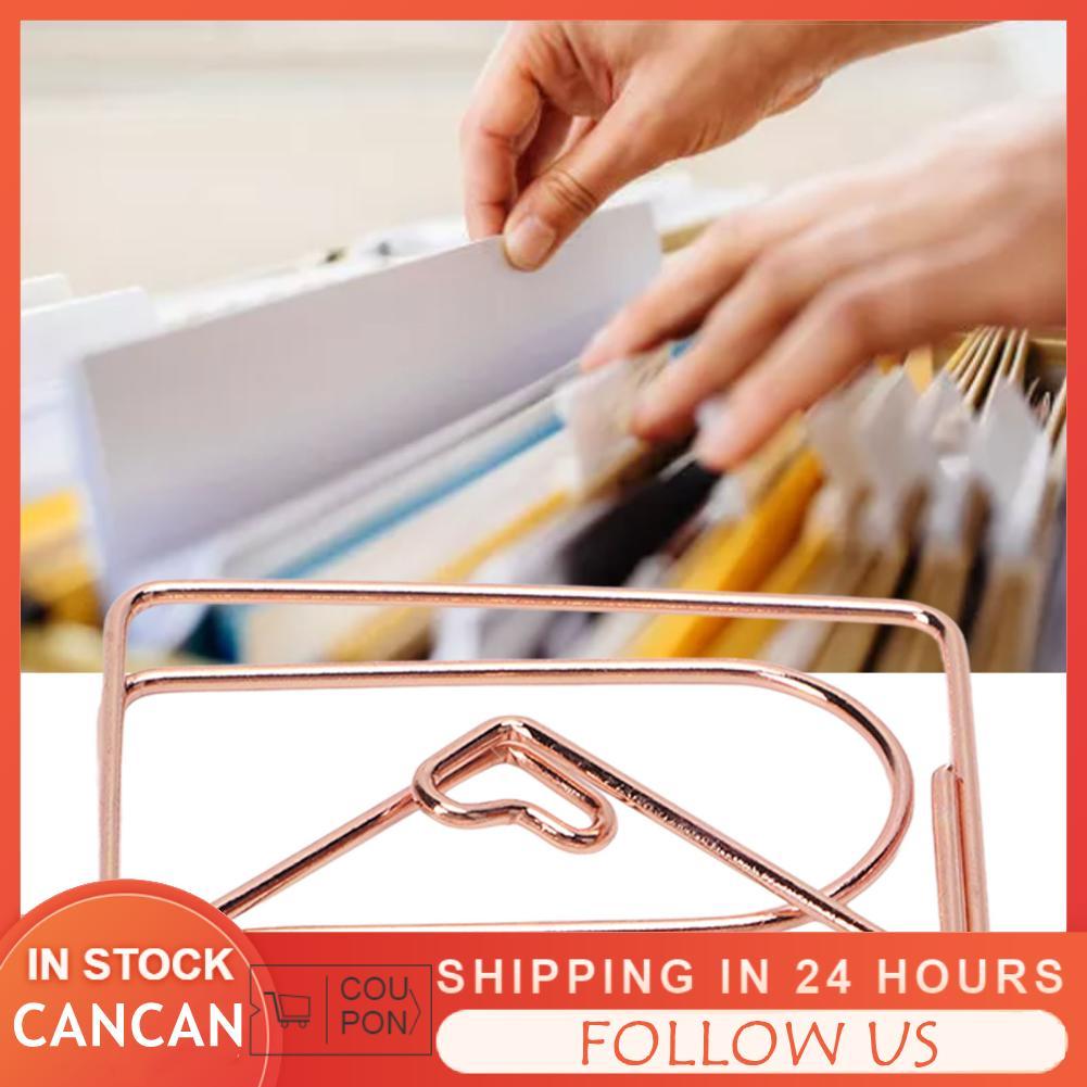 Cancanshop Tbest ฟุตคอลเลกชัน 00 ชิ้นคลิปหนีบกระดาษแบบพกพาน่ารัก S Electroplated Rose Gold คลิปโลหะส