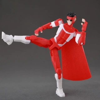 Omni Man Invincible Action Figure 3D พิมพ์ Lucky 13 Mark Multi-Jointed Stickman Dummy 13 ของเล่น