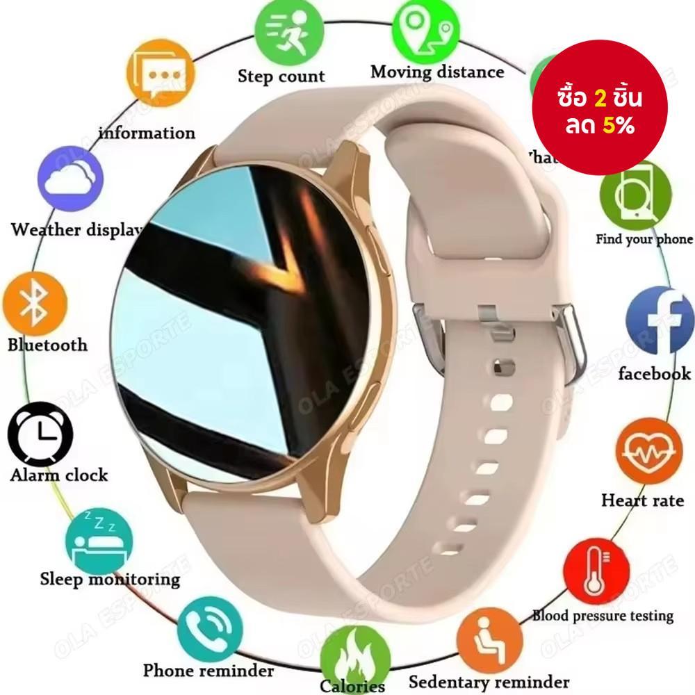 หน้าจอ AMOLED ผู้หญิงบลูทูธโทรสมาร์ทวอท์ช Heart Rate การตรวจสอบความดันโลหิต Smartwatches กันน้ําผู้ชาย Smartwatch