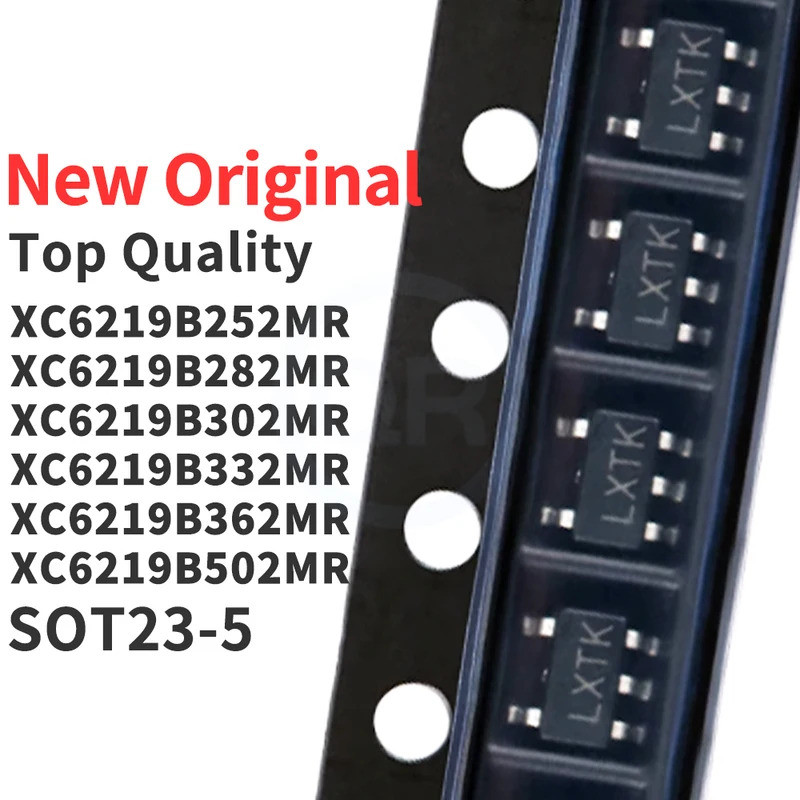 5PCS XC6219B252MR XC6219B282MR XC6219B302MR XC6219B332MR XC6219B362MR XC6219B502MR SOT23-5 LXT LXX L