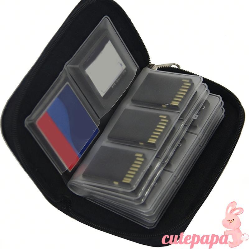 Cutep Multi Purpose 22 Slot Card Holder Portable Capacity Memory Card Organizer
