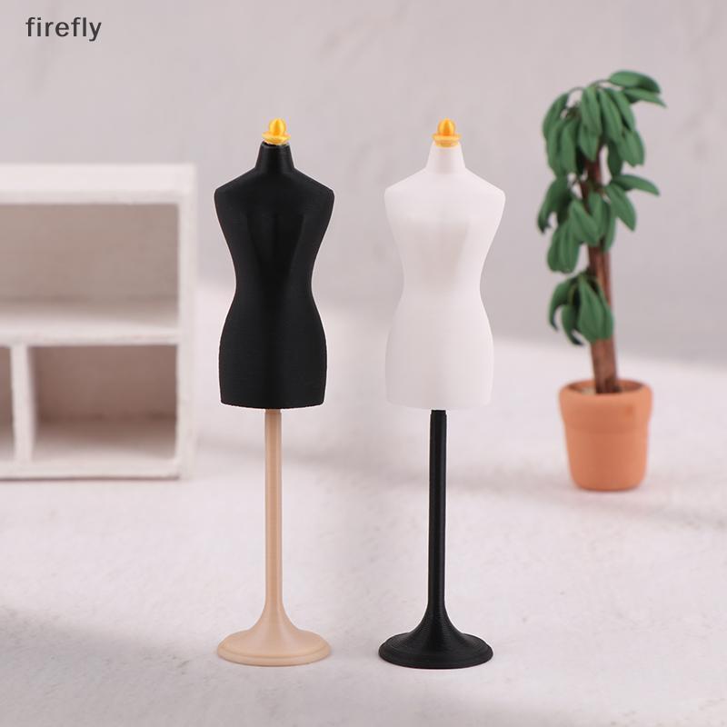 [Firefly] 1:12 Dollhouse Mini Mannequin Display Stand Gown Dress Clothes Skirt Support Wedding Manne