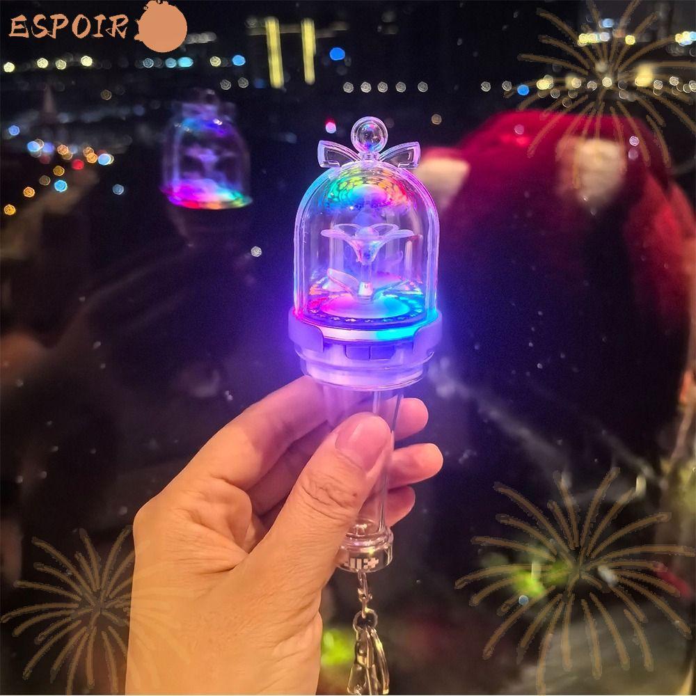 ESPOIR1 Kpop Idol Lightstick, Mini Glow Feature Mini Glow Stick, พัดลมคอลเลกชันจี้ออกแบบพวงกุญแจรุ่น