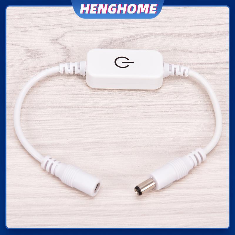 HENGHOME LED Dimmer 4A DC 12V-24V สําหรับเดี่ยวสี LED Strip สวิทช์สัมผัสเปิด/ปิด Dimmer HENGHOME