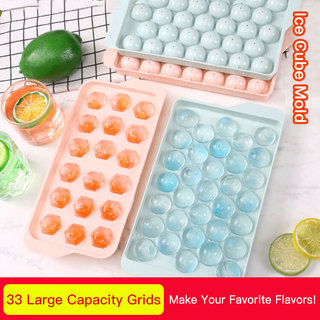✨Quick Freeze/Creative✨ Ice Ball Maker/Round Ice Cube Tray/Leak-Proof Ice Mold 【Perfect Ice Spheres】Fast Freezer-Safe Silicone Ice Cube Trays Keep Drinks Cool No Messy Leaks Food-Grade Silicone for Home/Parties Ice Mold Ice Cube Tray