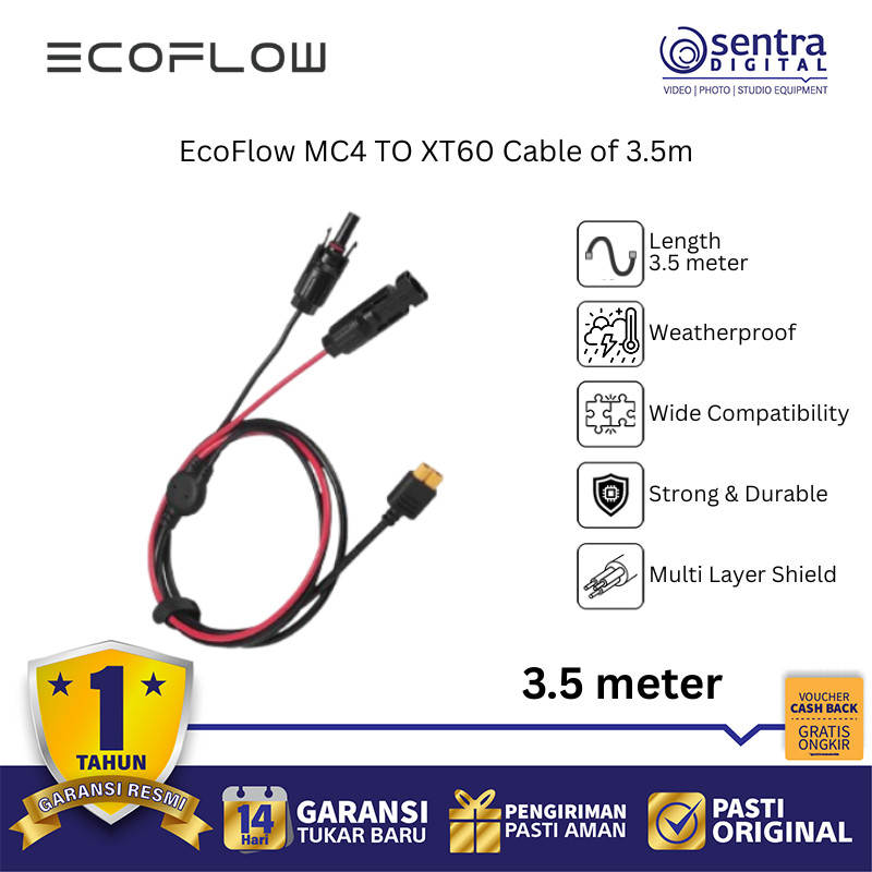 สาย EcoFlow MC4 TO XT60 3.5 เมตร X06