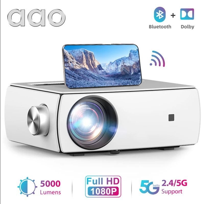 YG430 HD Home Projector led Mini Portable Projector 1080P Theater Same Screen โทรศัพท์มือถือ