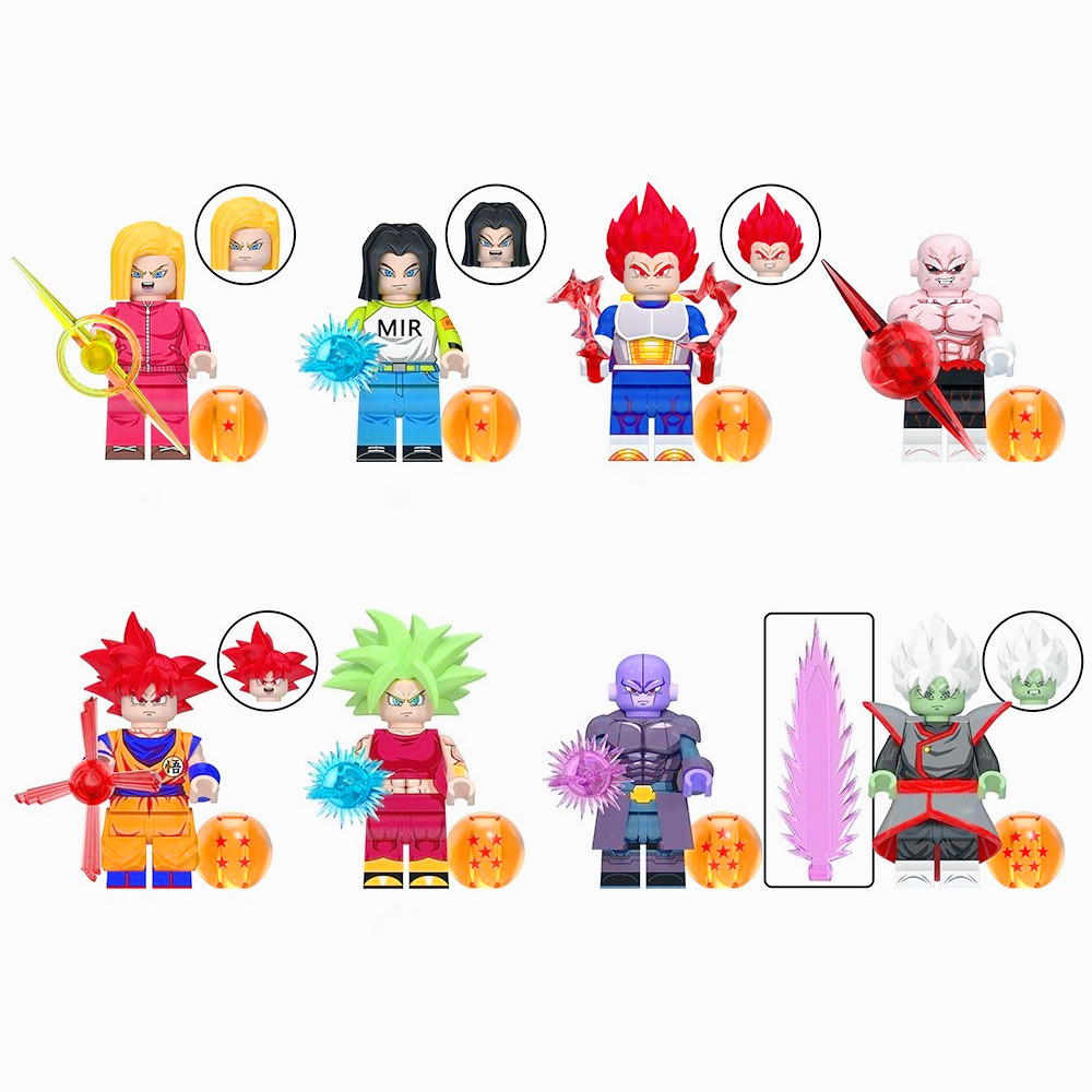 WM6181 DBZ Son Goku Vegeta Jiren Kefla Hitto Zamasu Mini Building Blocks ของเล่นเด็ก
